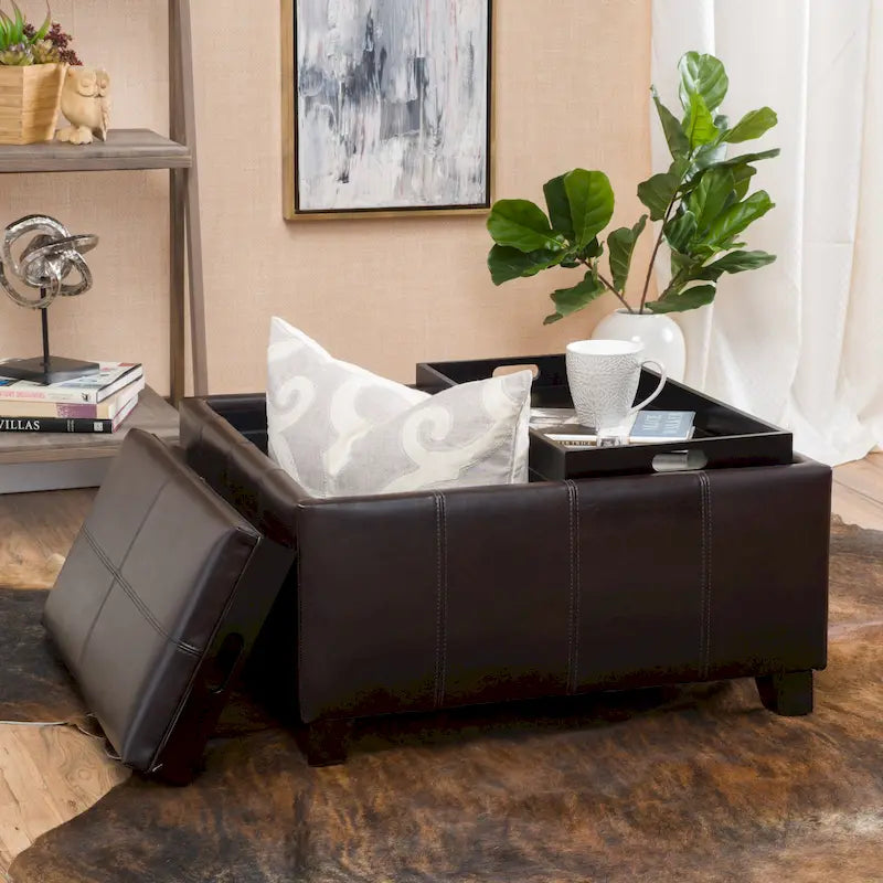 Pouf rembourré moderne multifonctionnel