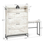 Meuble à chaussures, meuble à chaussures d'entrée, meuble de rangement pour balcon, étagère à chaussures grande capacité, blanc