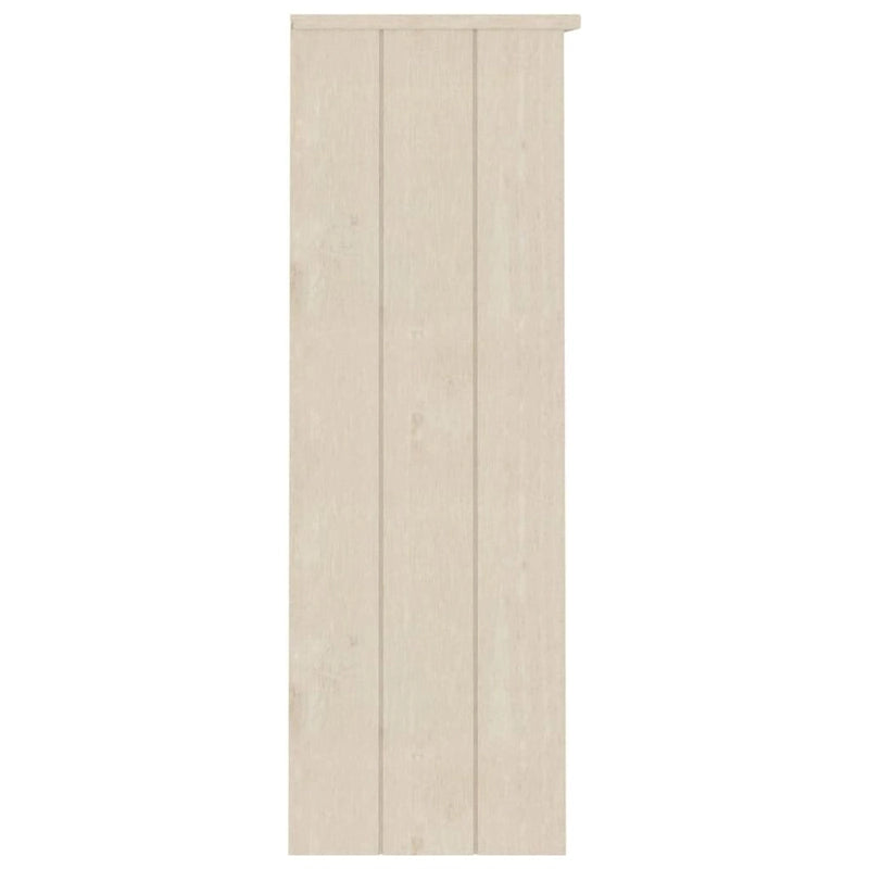 Highboard Cabinet Top with 2 Shelves, Solid Pine Wood, Rustic Style, 33.5W x 13.8D x 39.4H