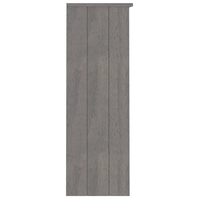 Highboard Cabinet Top with 2 Shelves, Solid Pine Wood, Rustic Style, 33.5W x 13.8D x 39.4H