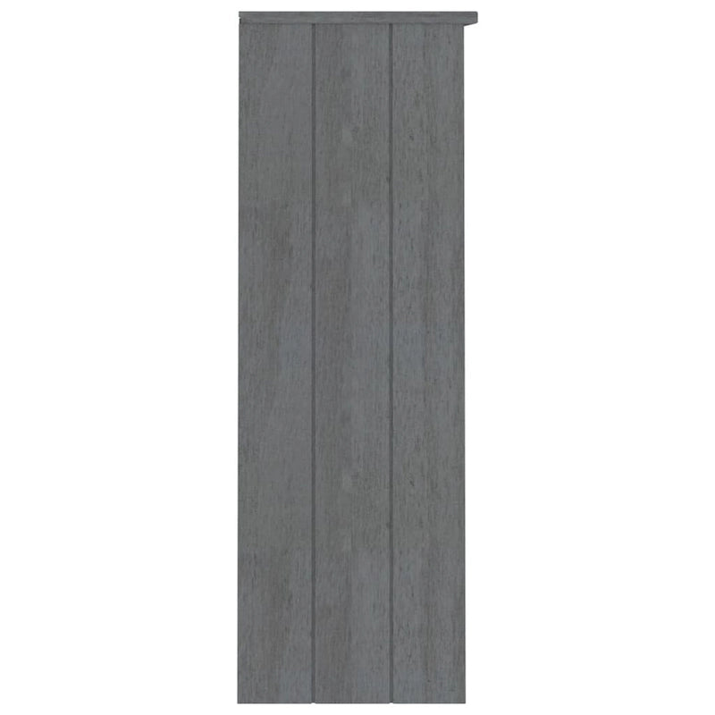Highboard Cabinet Top with 2 Shelves, Solid Pine Wood, Rustic Style, 33.5W x 13.8D x 39.4H