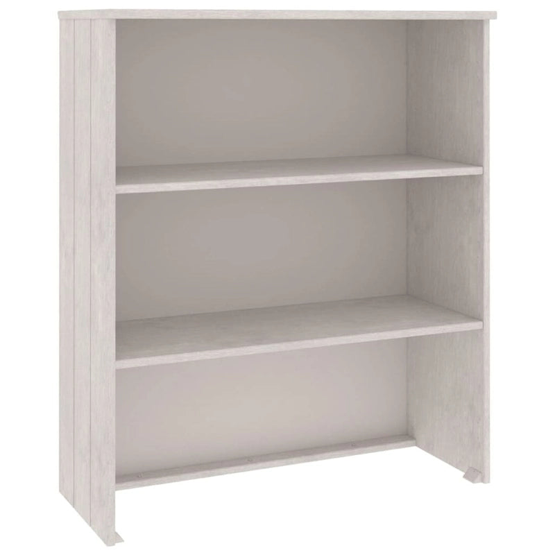 Highboard Cabinet Top with 2 Shelves, Solid Pine Wood, Rustic Style, 33.5W x 13.8D x 39.4H