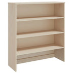 Hallway Highboard Cabinet Top with 3 Shelves, Solid Pine Wood, Rustic Style, 35.4L x 11.8W x 39.4H