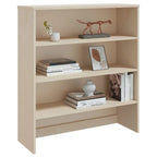 Hallway Highboard Cabinet Top with 3 Shelves, Solid Pine Wood, Rustic Style, 35.4L x 11.8W x 39.4H