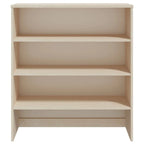 Hallway Highboard Cabinet Top with 3 Shelves, Solid Pine Wood, Rustic Style, 35.4L x 11.8W x 39.4H