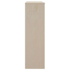 Hallway Highboard Cabinet Top with 3 Shelves, Solid Pine Wood, Rustic Style, 35.4L x 11.8W x 39.4H