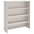 Hallway Highboard Cabinet Top with 3 Shelves, Solid Pine Wood, Rustic Style, 35.4L x 11.8W x 39.4H