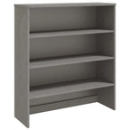 Hallway Highboard Cabinet Top with 3 Shelves, Solid Pine Wood, Rustic Style, 35.4L x 11.8W x 39.4H