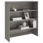Hallway Highboard Cabinet Top with 3 Shelves, Solid Pine Wood, Rustic Style, 35.4L x 11.8W x 39.4H