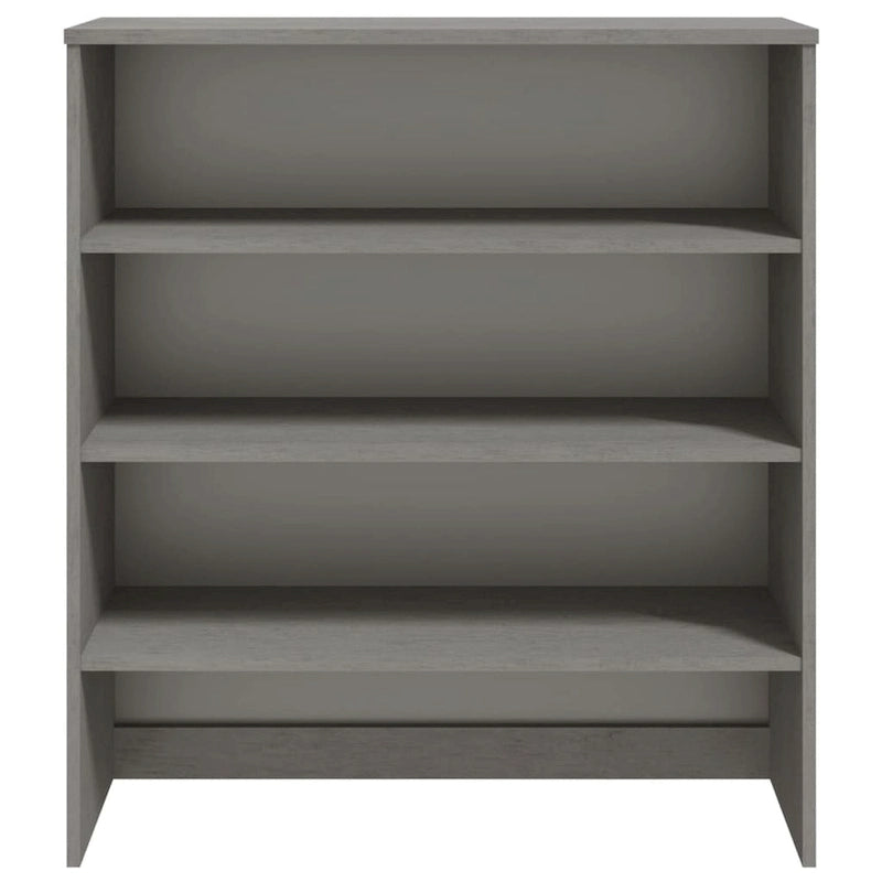 Hallway Highboard Cabinet Top with 3 Shelves, Solid Pine Wood, Rustic Style, 35.4L x 11.8W x 39.4H