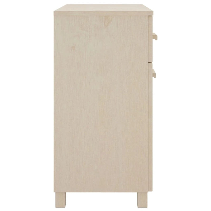 Sideboard Buffet Console Cabinet, 2 Doors & 2 Drawers, Solid Pine Wood, 31.1W x 15.7D x 31.5H