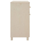 Sideboard Buffet Console Cabinet, 2 Doors & 2 Drawers, Solid Pine Wood, 31.1W x 15.7D x 31.5H