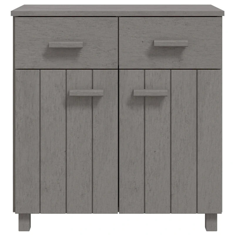 Sideboard Buffet Console Cabinet, 2 Doors & 2 Drawers, Solid Pine Wood, 31.1W x 15.7D x 31.5H