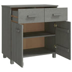 Sideboard Buffet Console Cabinet, 2 Doors & 2 Drawers, Solid Pine Wood, 31.1W x 15.7D x 31.5H