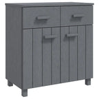 Sideboard Buffet Console Cabinet, 2 Doors & 2 Drawers, Solid Pine Wood, 31.1W x 15.7D x 31.5H