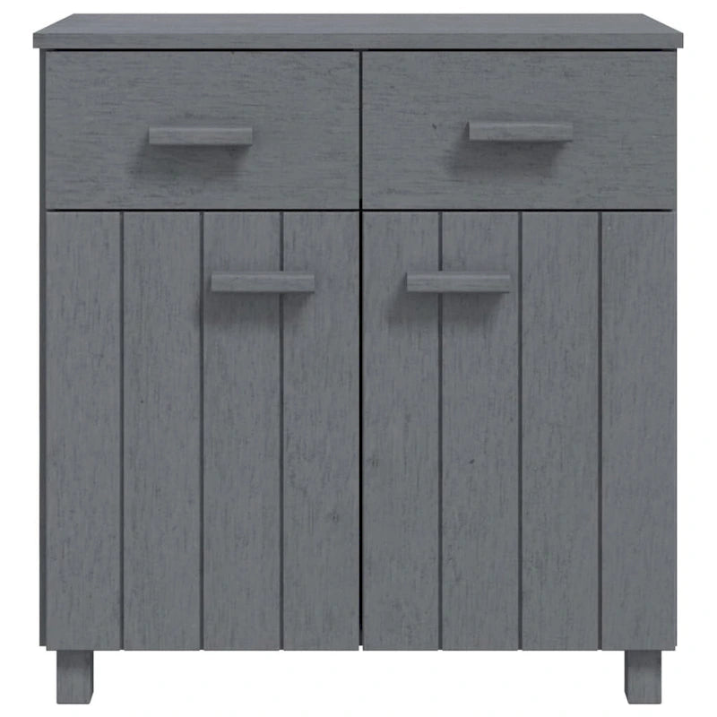 Sideboard Buffet Console Cabinet, 2 Doors & 2 Drawers, Solid Pine Wood, 31.1W x 15.7D x 31.5H