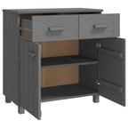 Sideboard Buffet Console Cabinet, 2 Doors & 2 Drawers, Solid Pine Wood, 31.1W x 15.7D x 31.5H