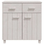 Sideboard Buffet Console Cabinet, 2 Doors & 2 Drawers, Solid Pine Wood, 31.1W x 15.7D x 31.5H