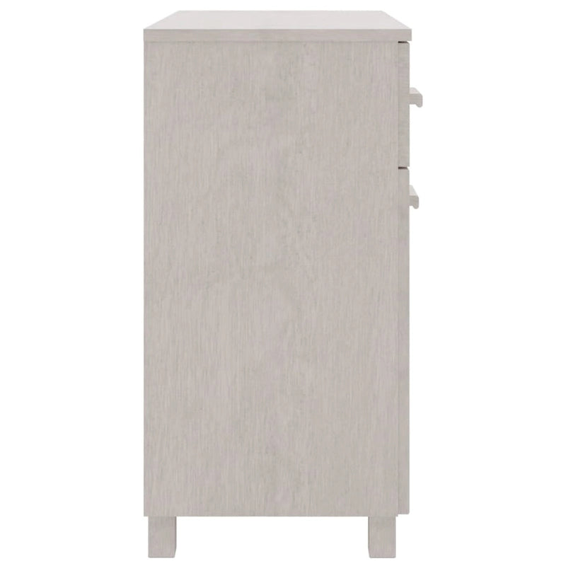 Sideboard Buffet Console Cabinet, 2 Doors & 2 Drawers, Solid Pine Wood, 31.1W x 15.7D x 31.5H