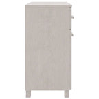 Sideboard Buffet Console Cabinet, 2 Doors & 2 Drawers, Solid Pine Wood, 31.1W x 15.7D x 31.5H
