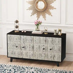 59.84 Vintage Freestanding Storage Cabinet with 4 Doors