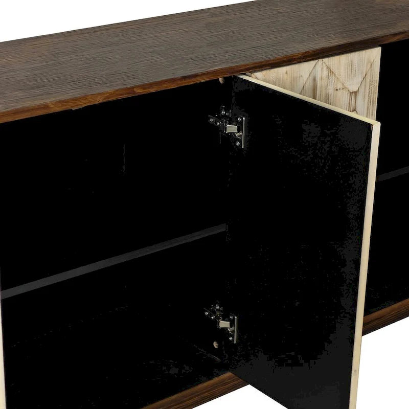 59.84 Vintage Freestanding Storage Cabinet with 4 Doors