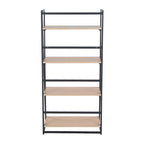 Dakota Contemporary Bookcase in Painted Metal and Natural Wood