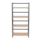 Dakota Contemporary Bookcase in Painted Metal and Natural Wood