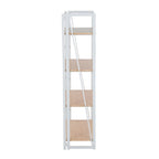 Dakota Contemporary Bookcase in Painted Metal and Natural Wood