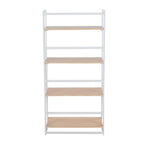 Dakota Contemporary Bookcase in Painted Metal and Natural Wood
