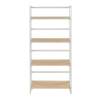 Dakota Contemporary Bookcase in Painted Metal and Natural Wood