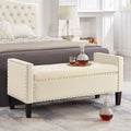 Banc ottoman de rangement capitonné – 122 cm (L) x 47 cm (l) x 56 cm (H)