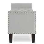 Banc ottoman de rangement capitonné – 122 cm (L) x 47 cm (l) x 56 cm (H)