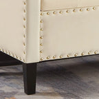 Banc ottoman de rangement capitonné – 122 cm (L) x 47 cm (l) x 56 cm (H)