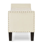 Banc ottoman de rangement capitonné – 122 cm (L) x 47 cm (l) x 56 cm (H)