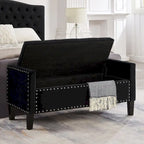 Banc ottoman de rangement capitonné – 122 cm (L) x 47 cm (l) x 56 cm (H)
