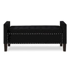 Banc ottoman de rangement capitonné – 122 cm (L) x 47 cm (l) x 56 cm (H)