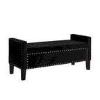 Banc ottoman de rangement capitonné – 122 cm (L) x 47 cm (l) x 56 cm (H)