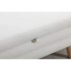 Banc de rangement en tissu de velours Banc de chambre à coucher avec pieds en bois pour salon, chambre à coucher, intérieur