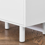 Modern Wood Sideboard Cabinet with Round Legs and Shelf - N/A