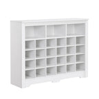 Sleek Design 24 Shoe Cubby Console