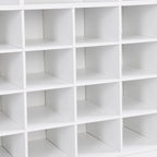 Sleek Design 24 Shoe Cubby Console
