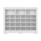 Sleek Design 24 Shoe Cubby Console