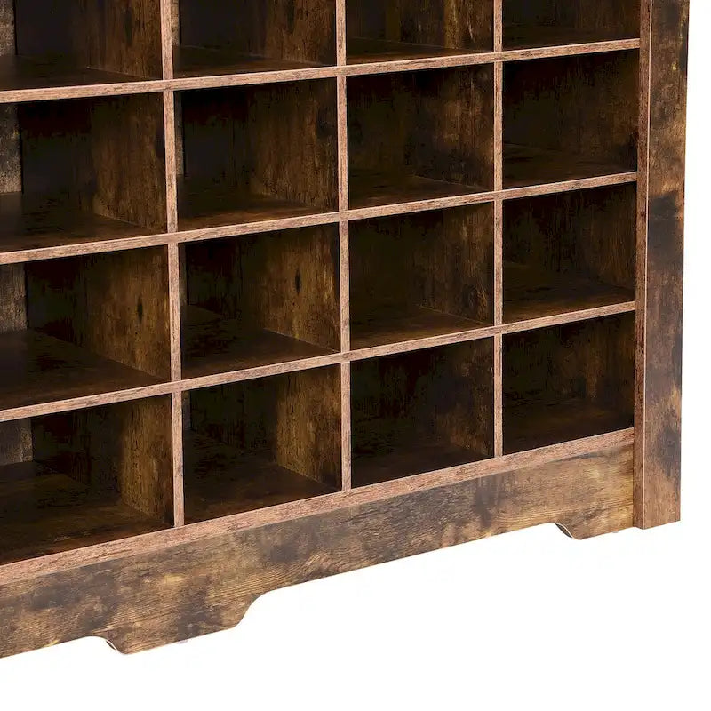 Sleek Design 24 Shoe Cubby Console