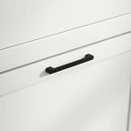 Shoe Storage Cabinet with Open Compartment and 2 Flip Drawers