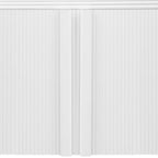 Striped Storage Cabinet with 4 Doors