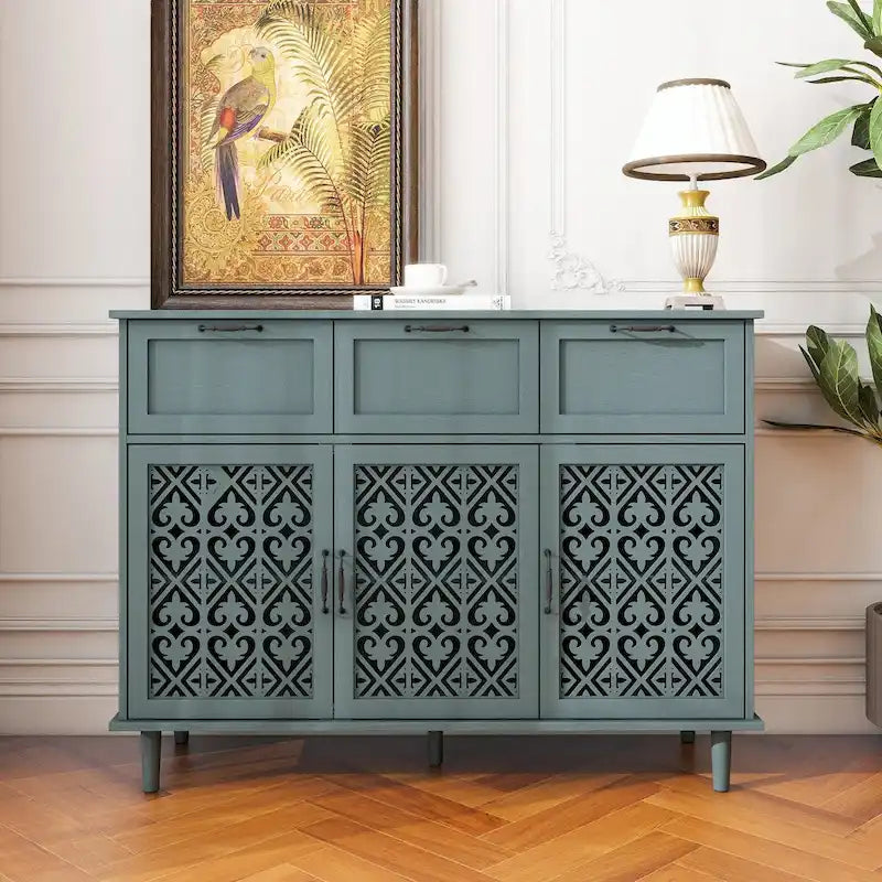 Three-Door Three-Drawer Cabinet