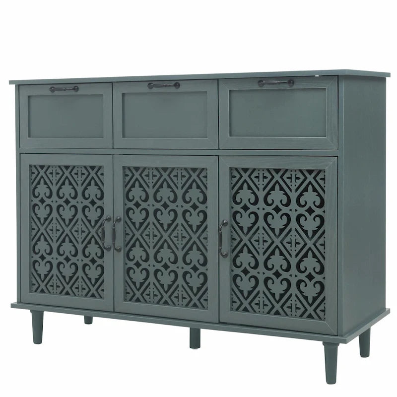 Three-Door Three-Drawer Cabinet