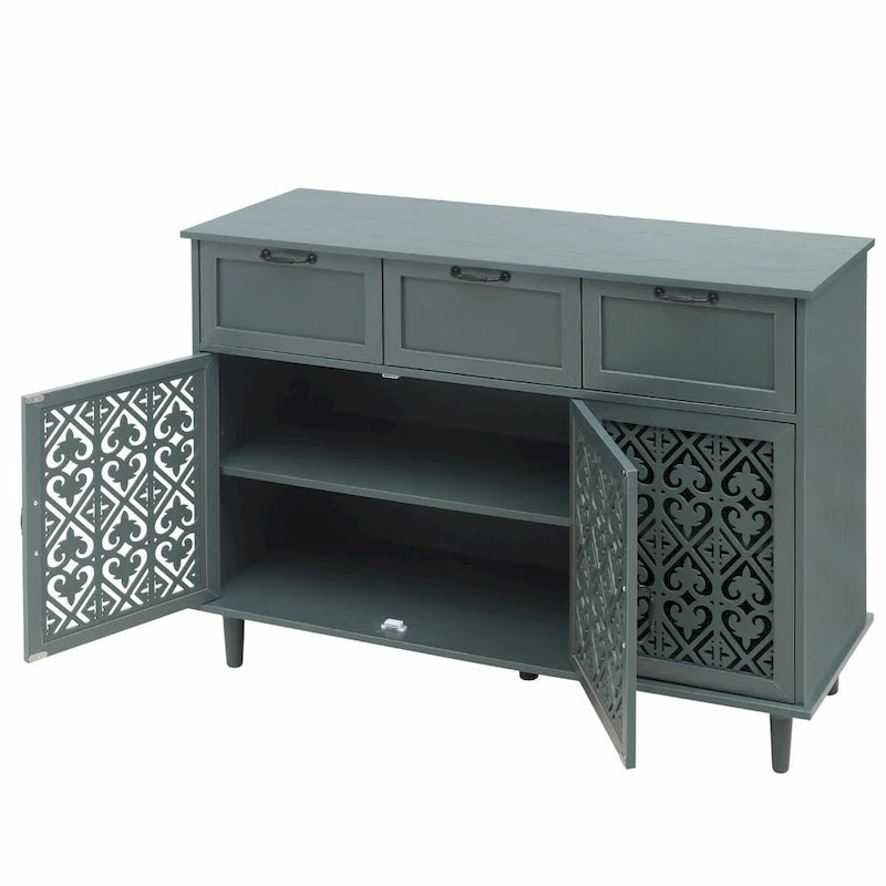 Three-Door Three-Drawer Cabinet