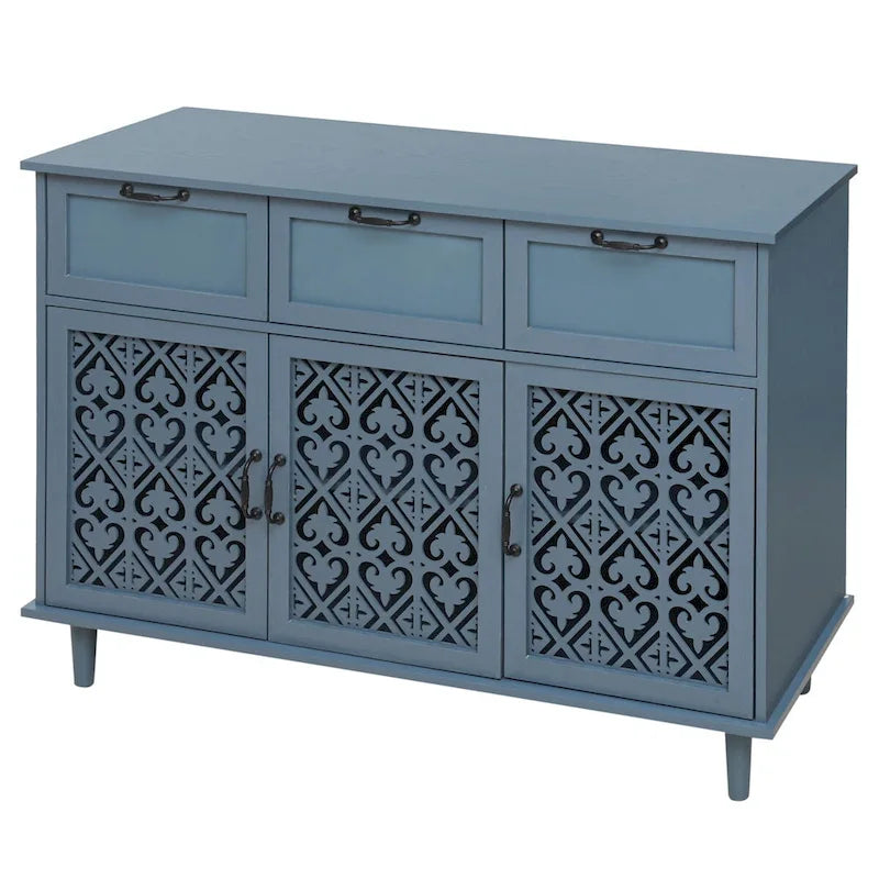 Three-Door Three-Drawer Cabinet